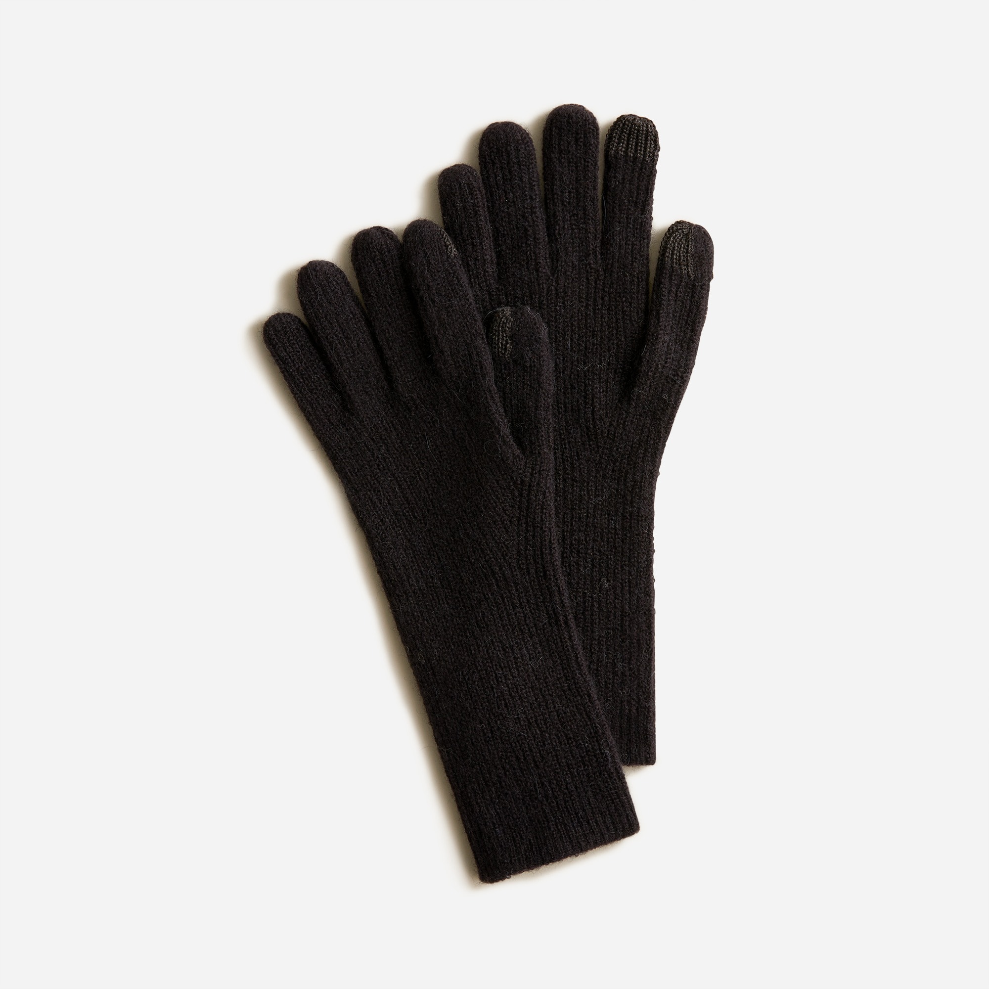  Ribbed tech-touch gloves in Supersoft yarn