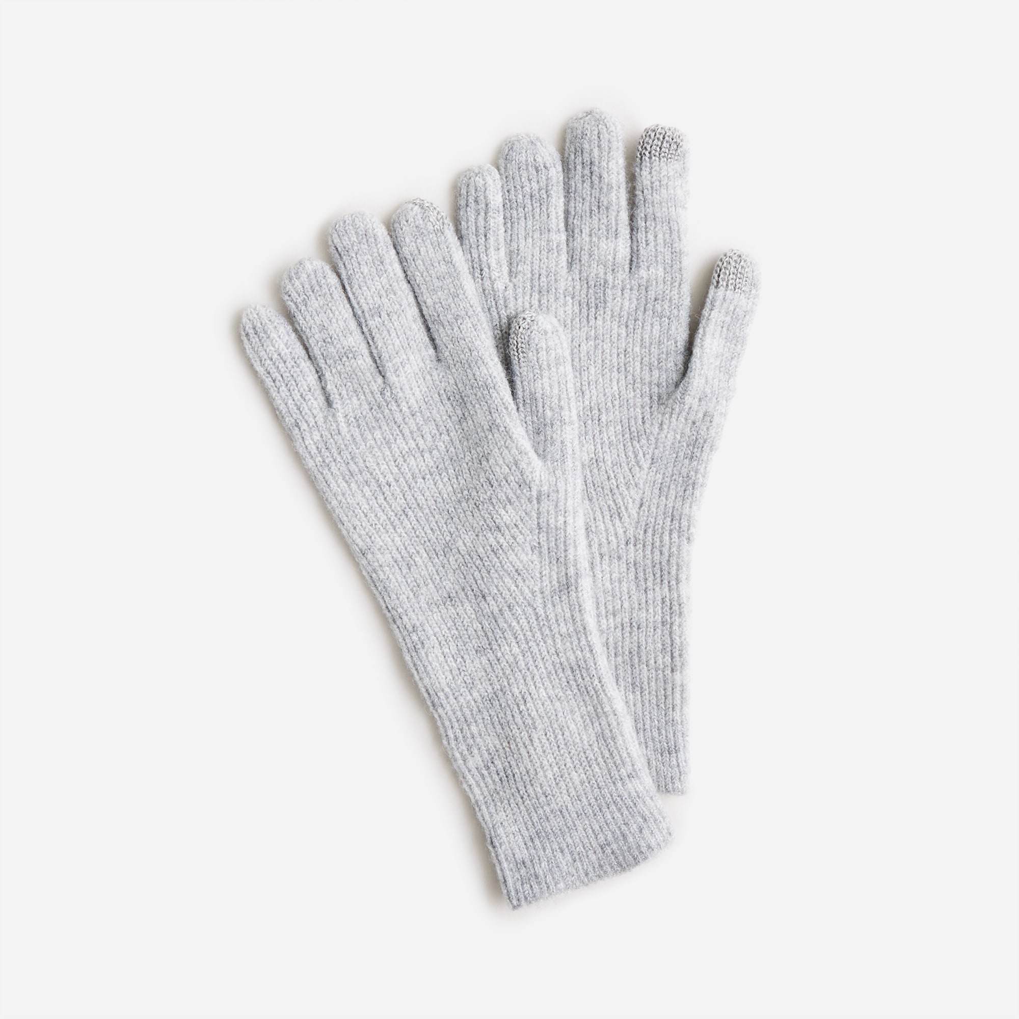  Ribbed tech-touch gloves in Supersoft yarn