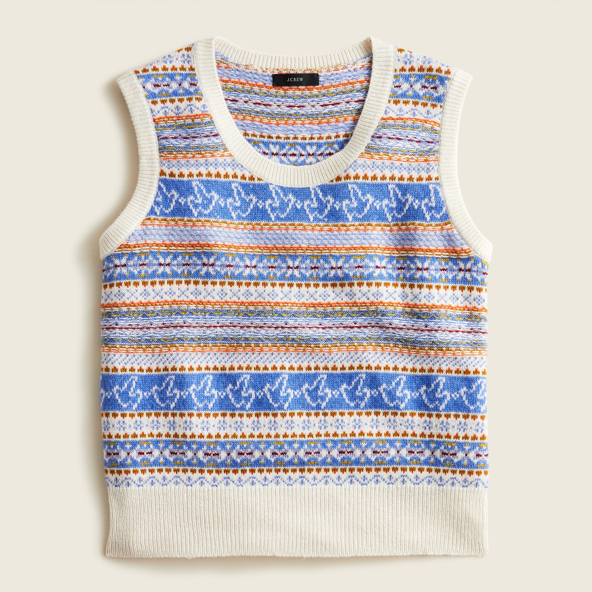 J.Crew: Fair Isle Sweater-vest For Women