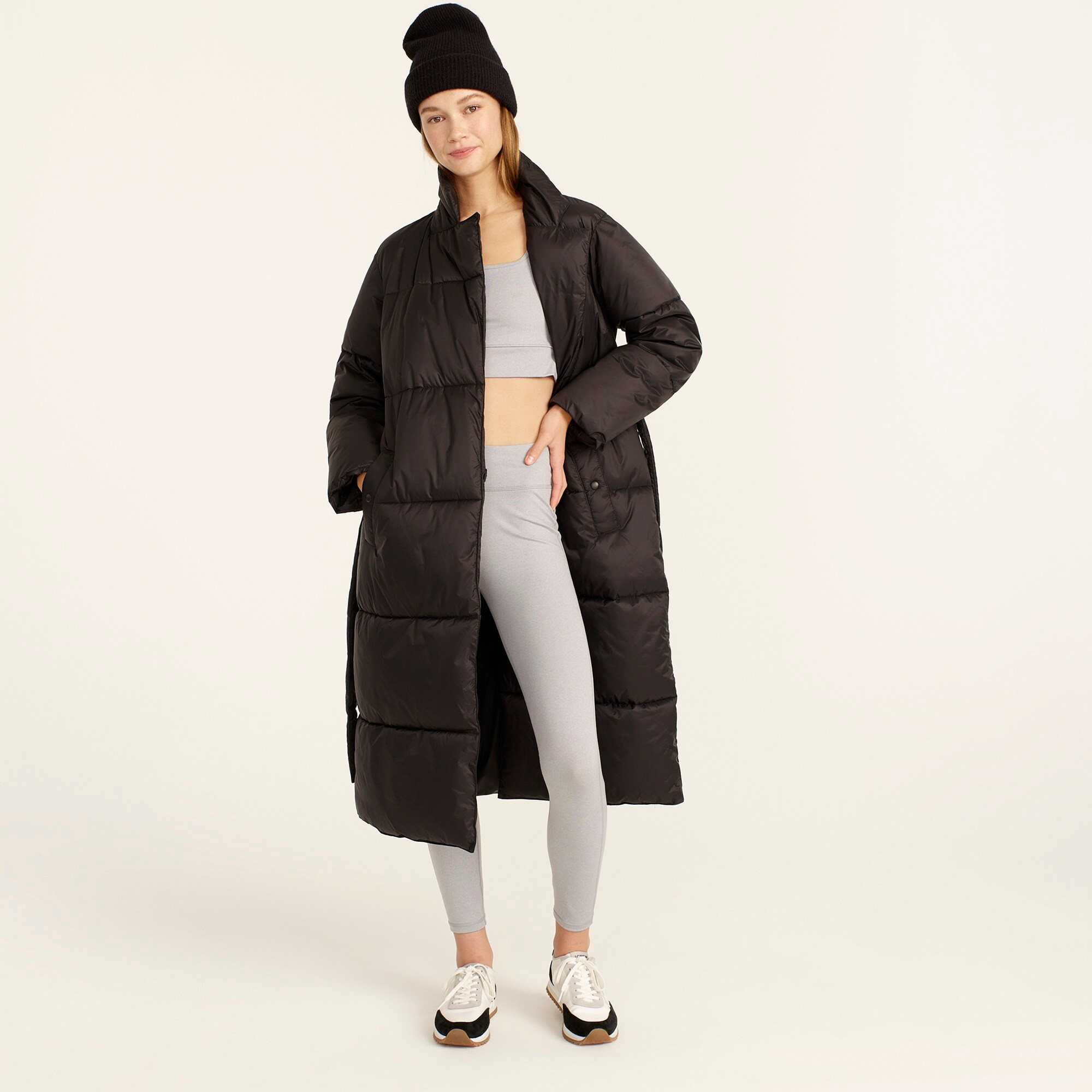 Puffer wrap coat with PrimaLoft