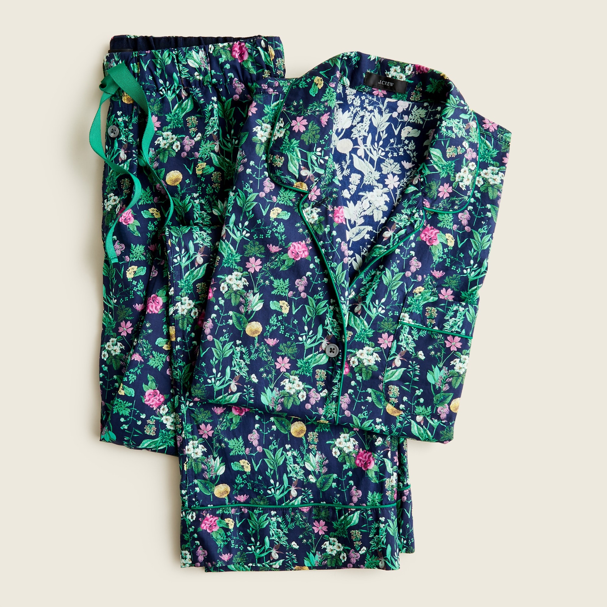 DÔEN Paz floral print cotton-poplin pajama set