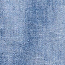 Chambray ruffleneck peasant top HERITAGE CHAMBRAY WASH factory: chambray ruffleneck peasant top for women