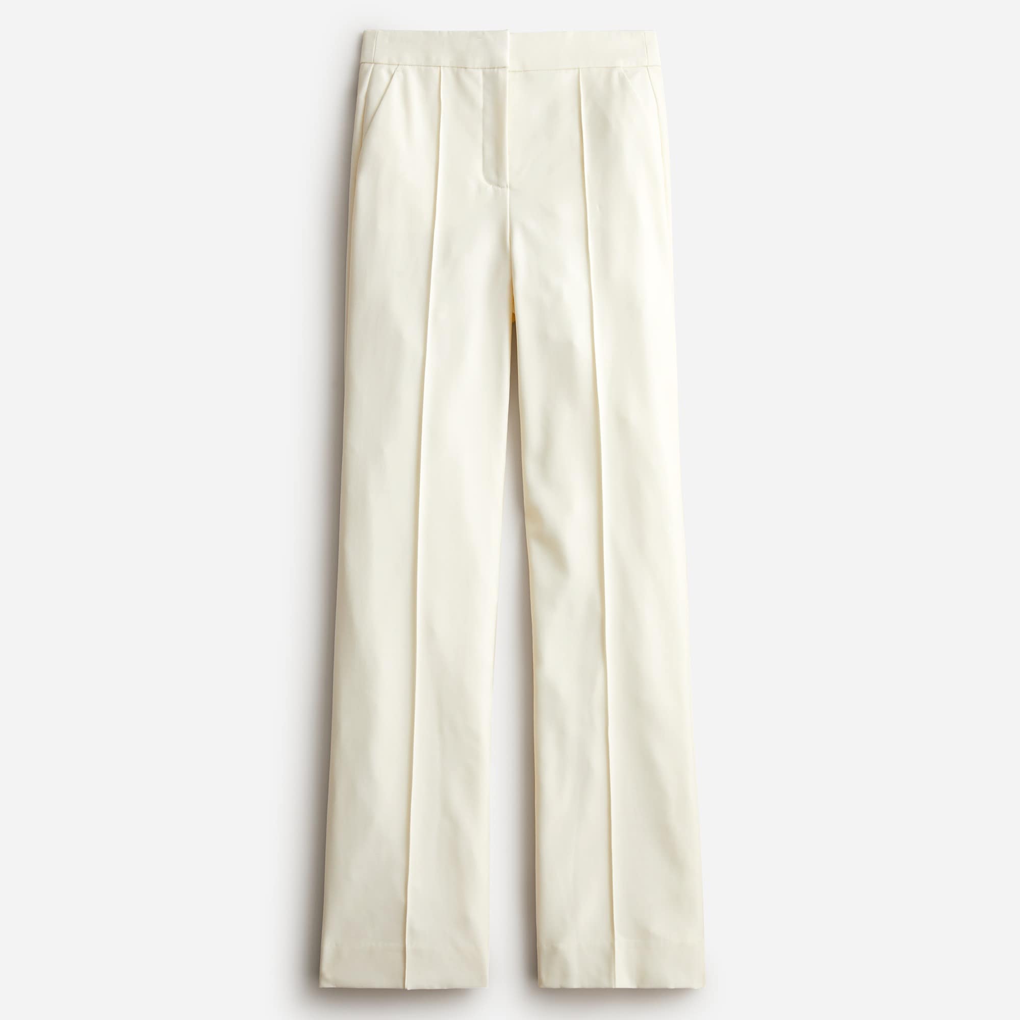 Full-length wide-leg tuxedo pant in Italian wool