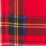 Tartan bow-neck top with ruffles BLACK RED MULTI factory: tartan bow-neck top with ruffles for women