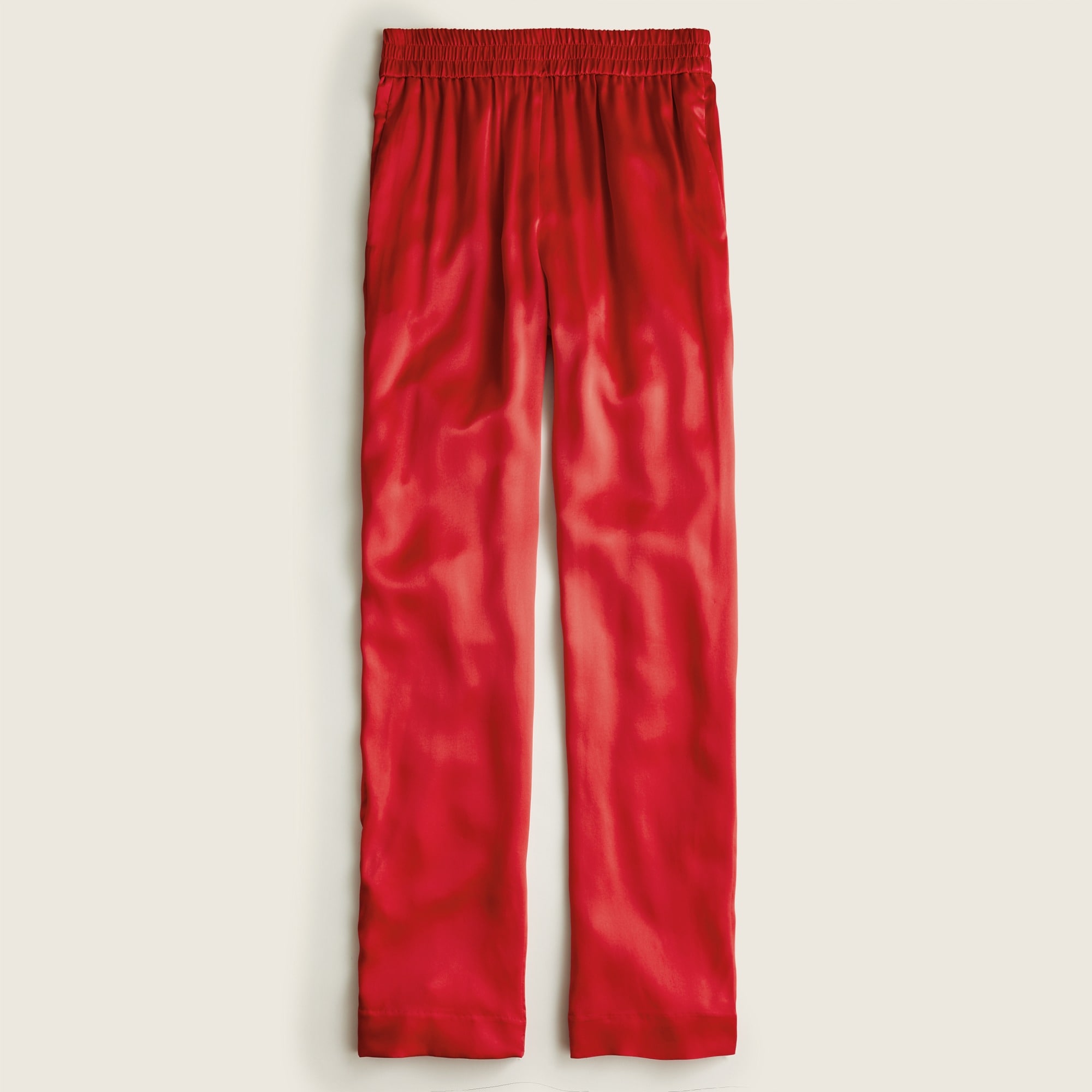 J.Crew: Pull-on Washable Silk Charmeuse Pant For Women