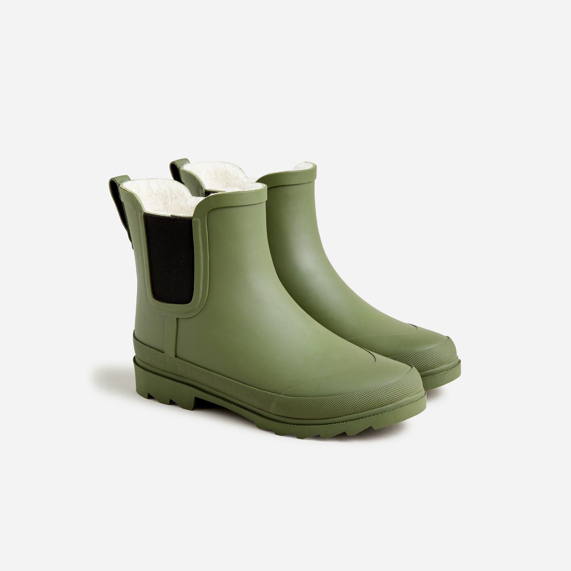 Sherpa-lined Chelsea rain boots