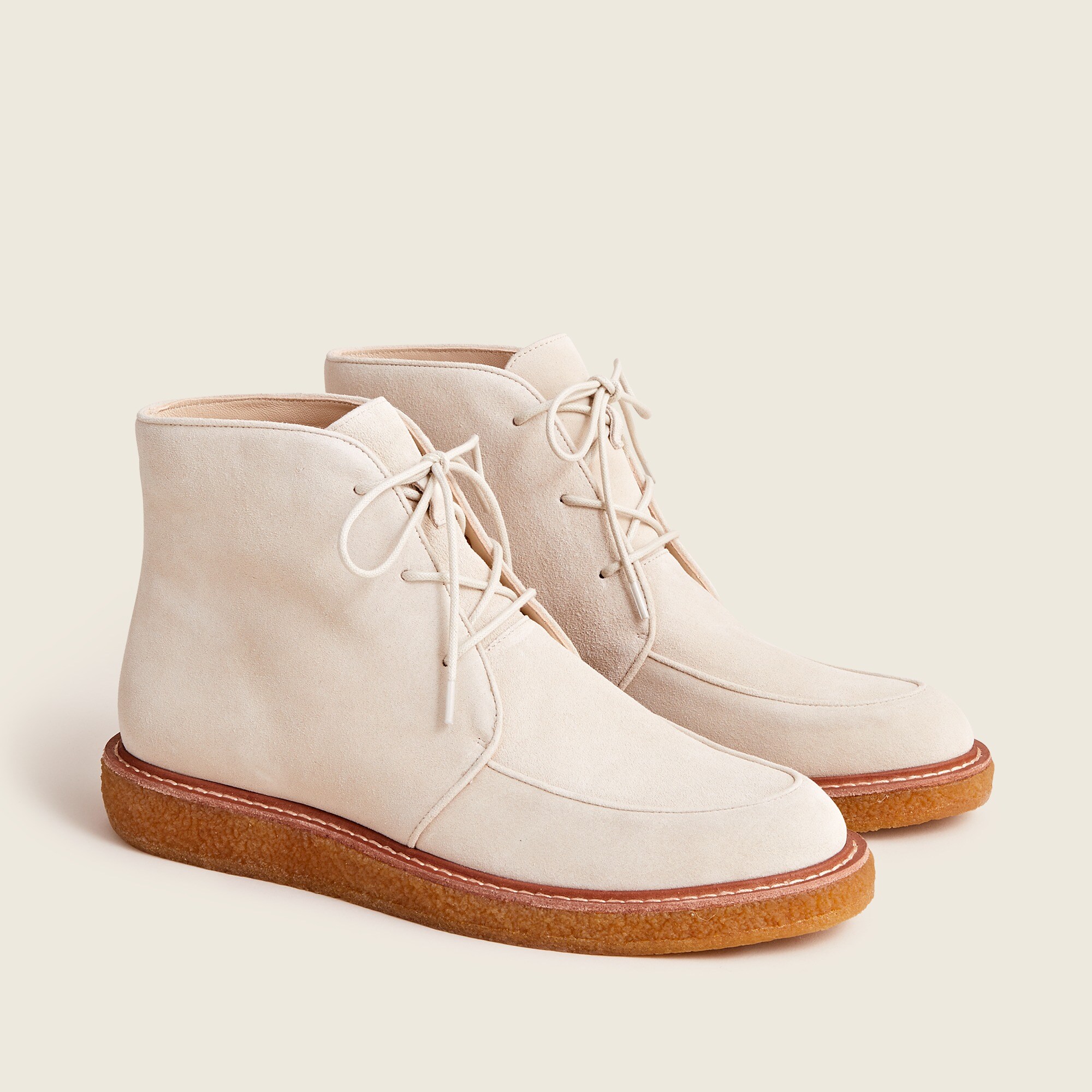 Suede lace-up desert boots