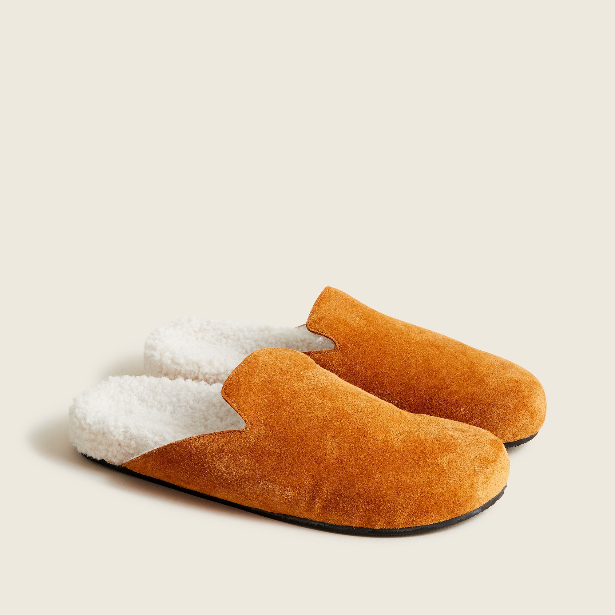 Pacific sherpa-lined suede clogs