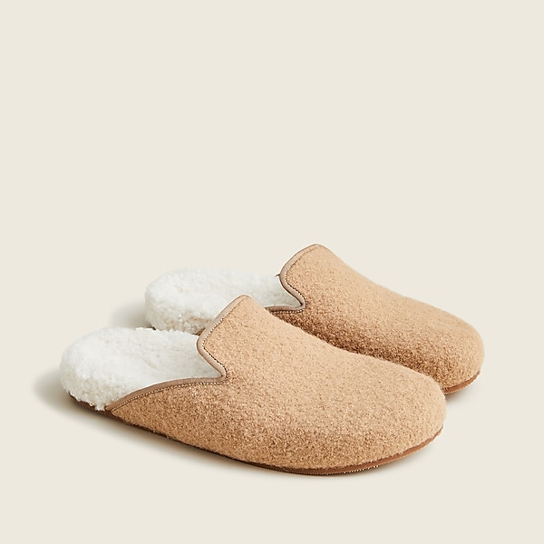 Pacific sherpa-lined felt clogs
