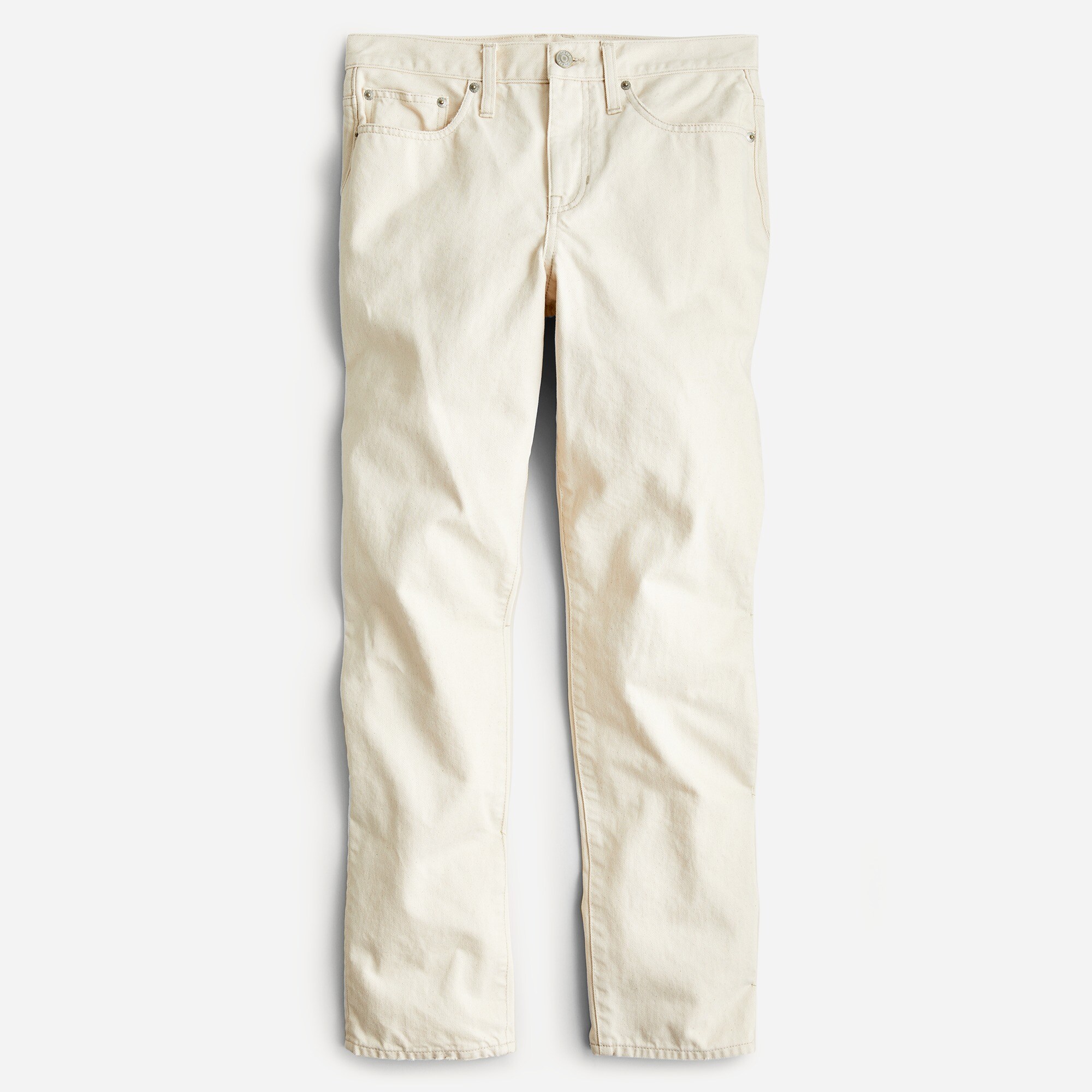 High-rise full-length '90s classic straight-fit jean in ecru