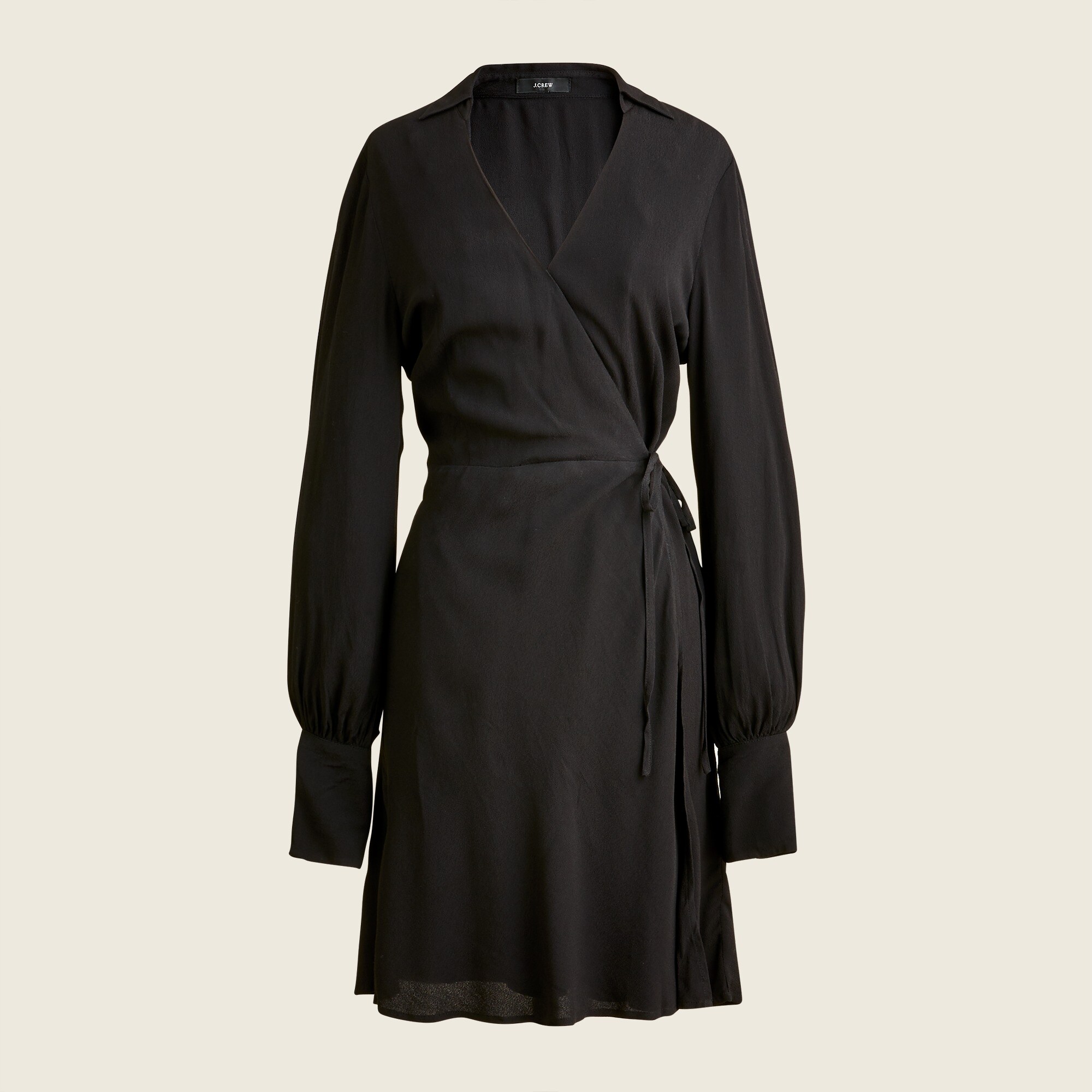 J crew wrap dress in drapey velvet 2025