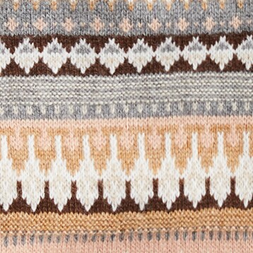 Fair Isle cropped crewneck sweater IVORY DEEP BLUSH j.crew: fair isle cropped crewneck sweater for women