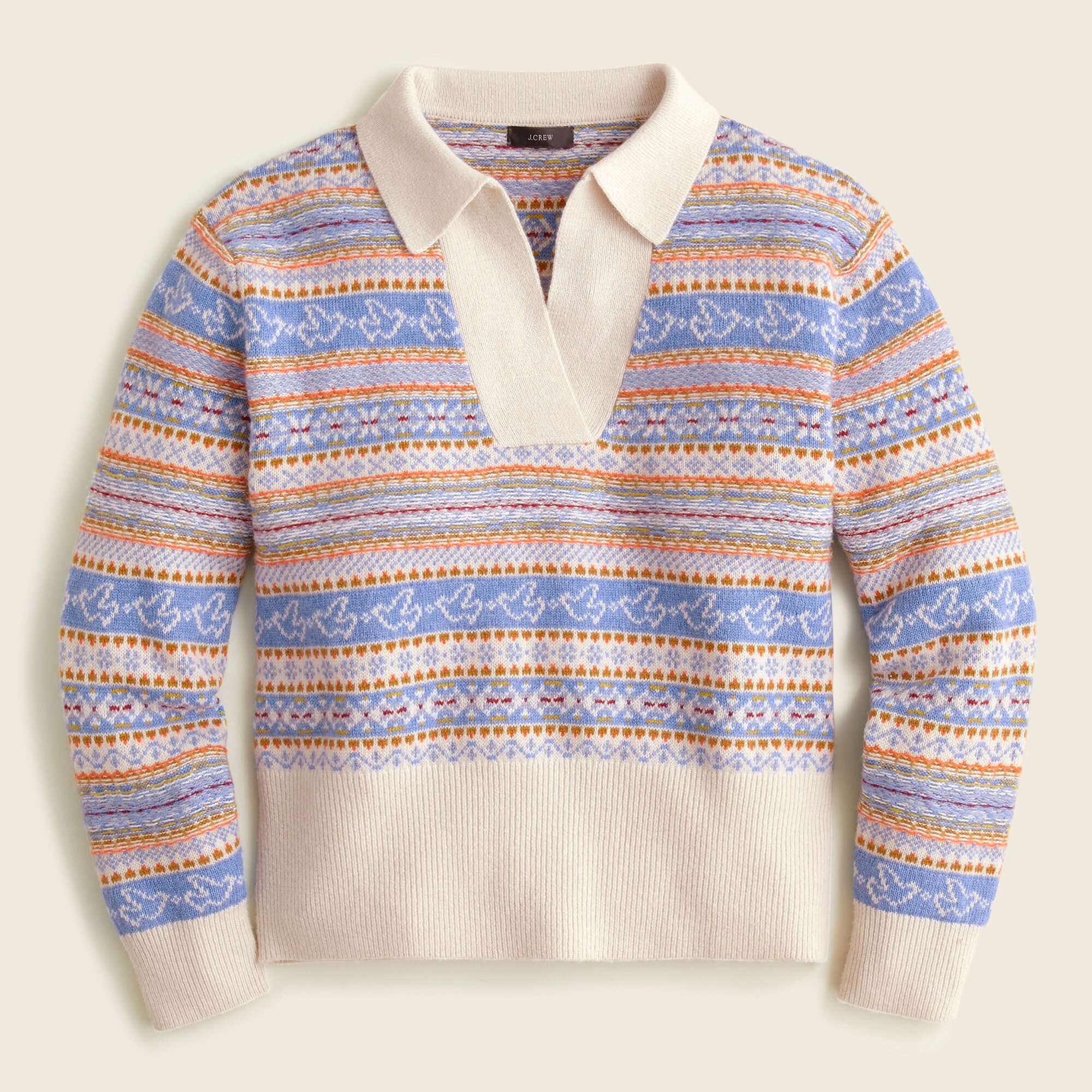 Collared Fair Isle sweater