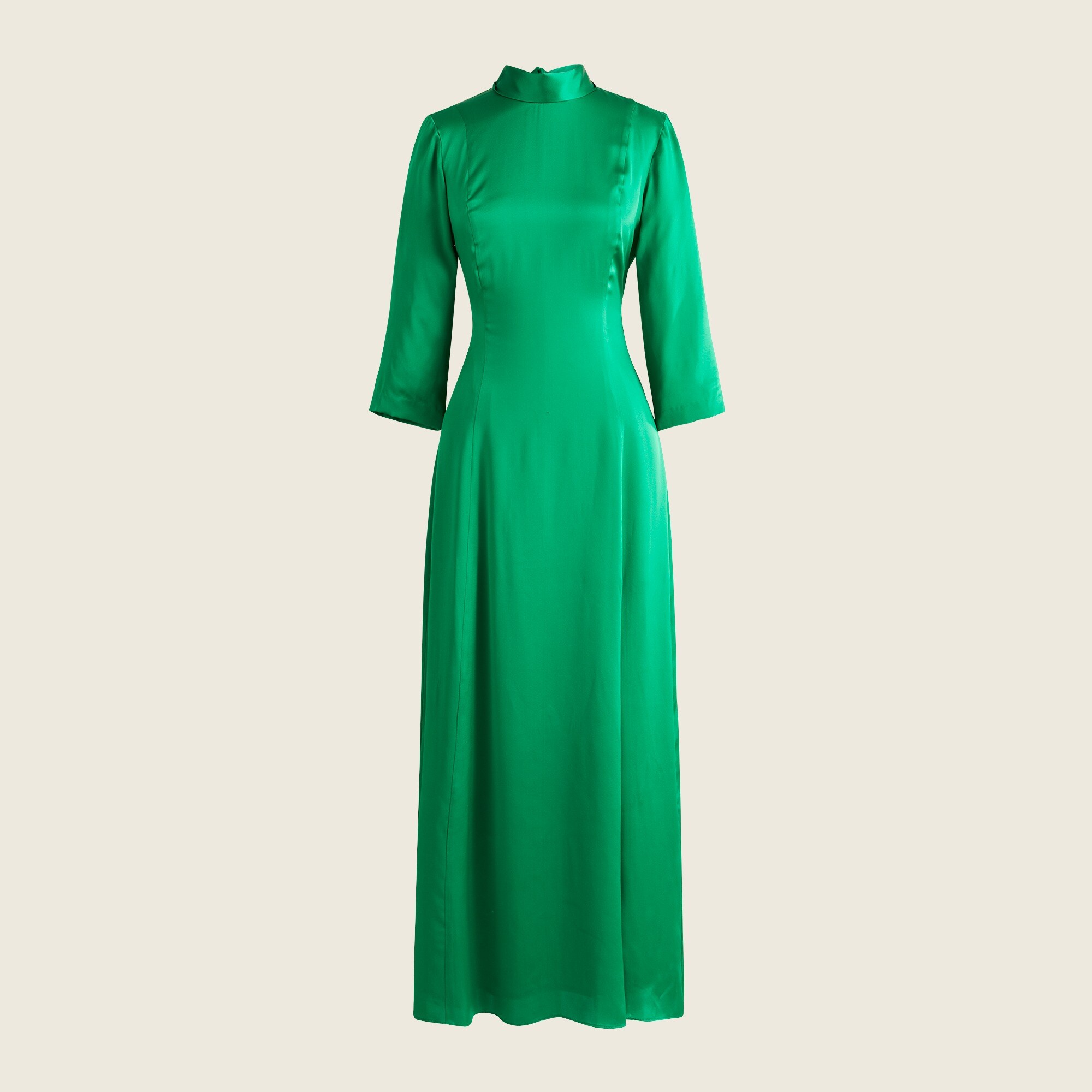 Collection open-back silk charmeuse dress