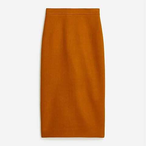 womens Tall Long No. 2 Pencil® skirt in double-serge wool
