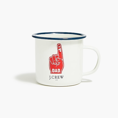 mens "#1 Dad" tin mug
