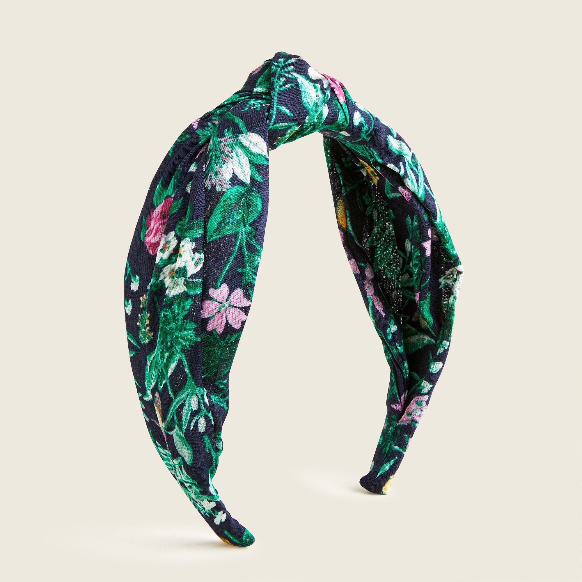 Knot Headband In Floral Print For Women | J.Crew display picture 1
