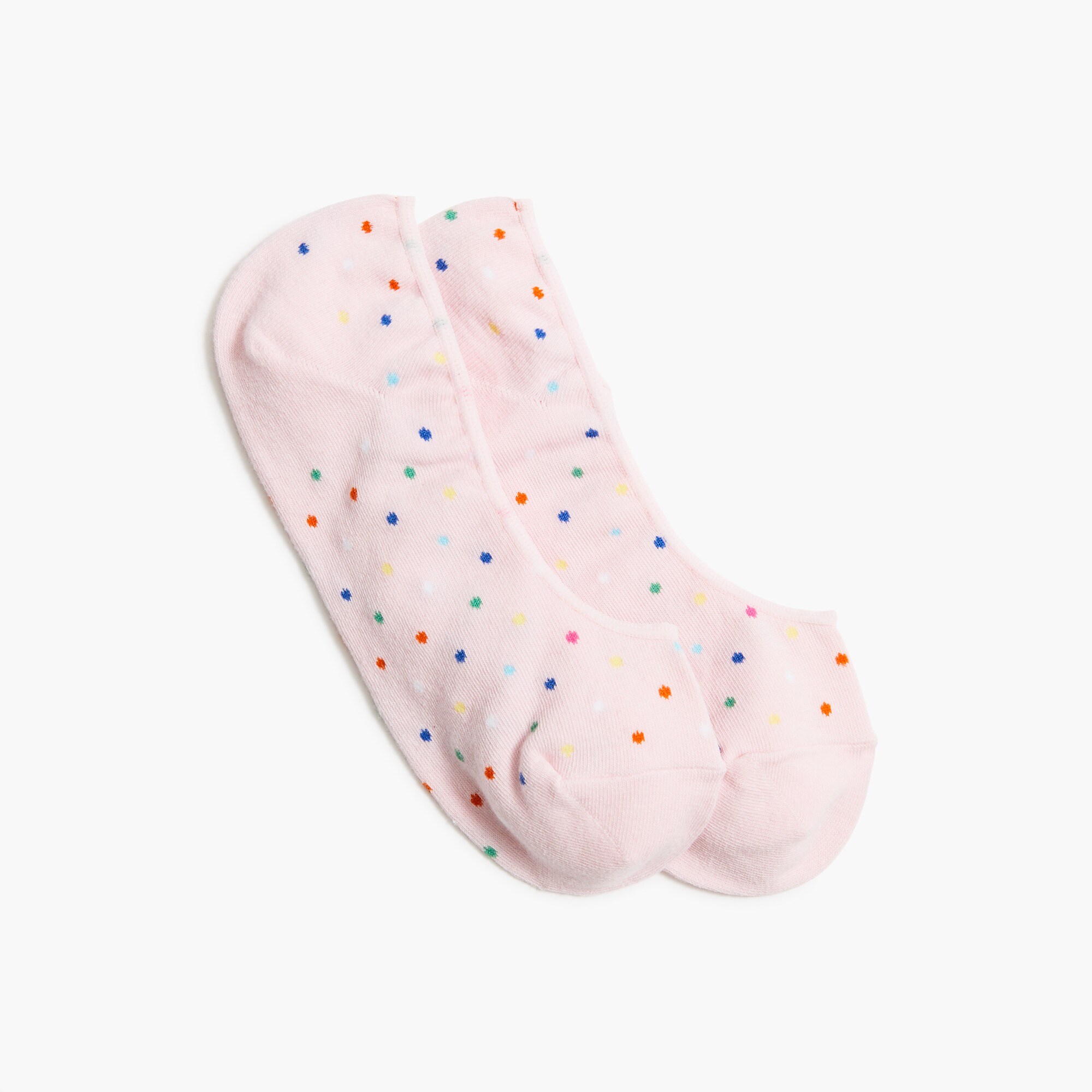 Multicolor dot no-show socks