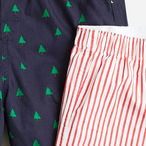 Kids' boxers two-pack TREES AND STRIPES j.crew: kids' boxers two-pack for boys