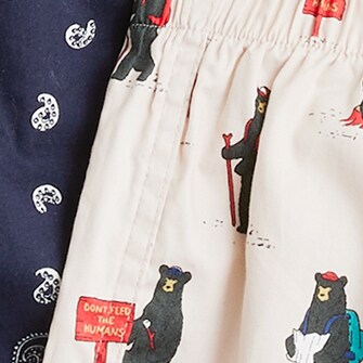 Kids' boxers two-pack TREES AND STRIPES j.crew: kids' boxers two-pack for boys