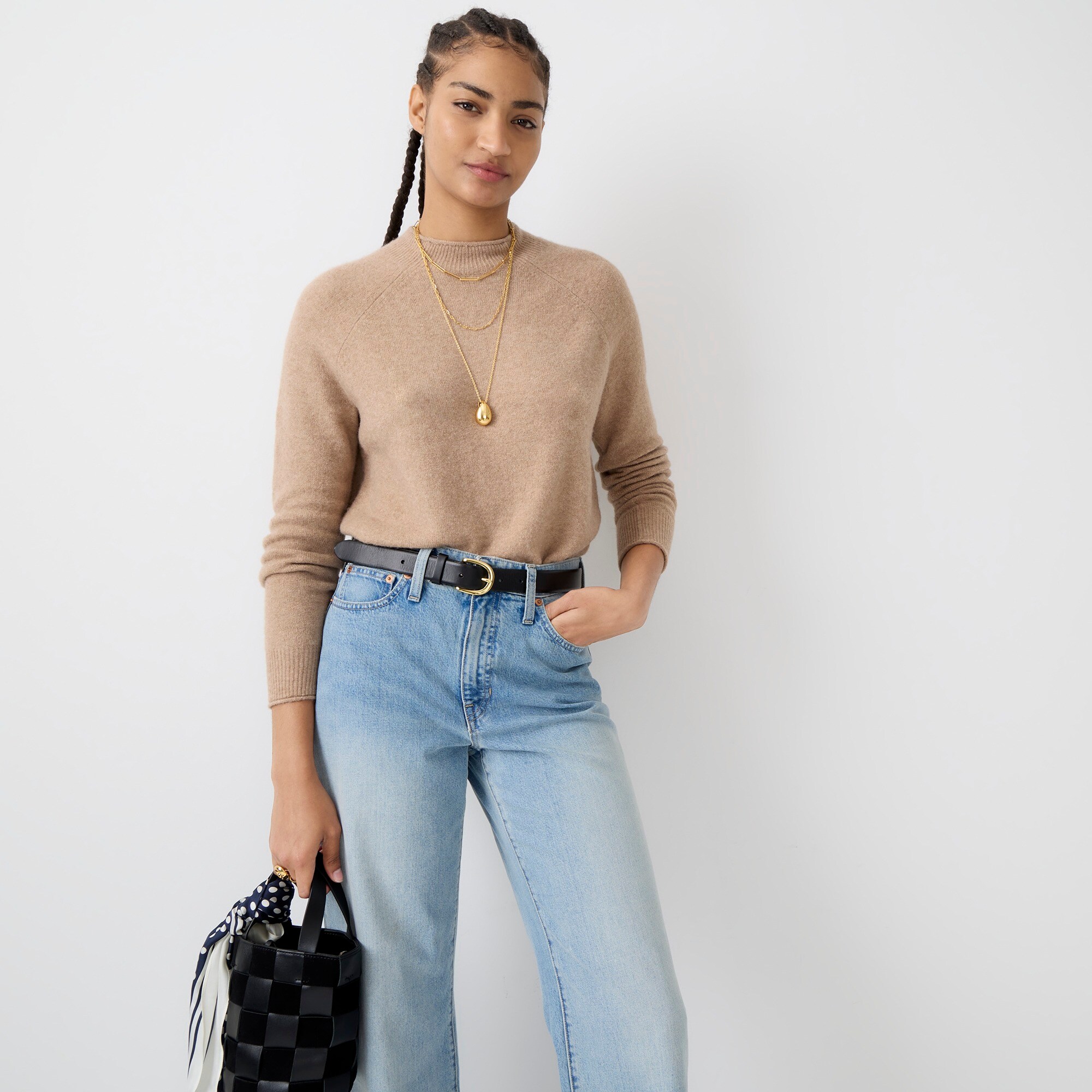 Rollneck™ sweater in Supersoft yarn