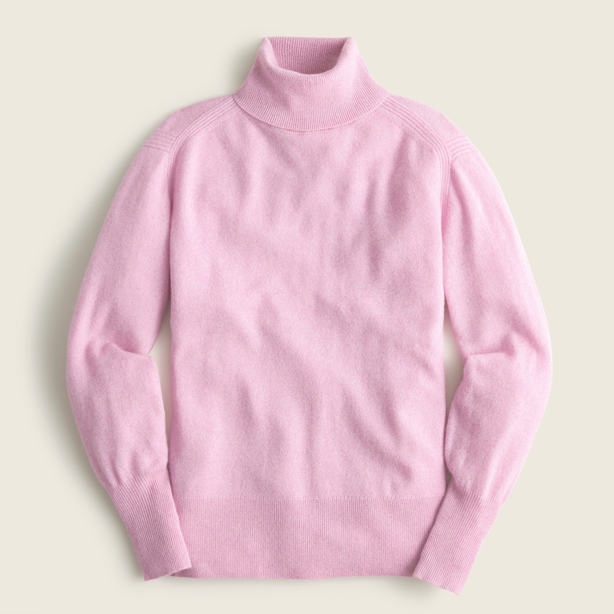 Cashmere Marled Fold-over Turtleneck Sweater For Women | J.Crew