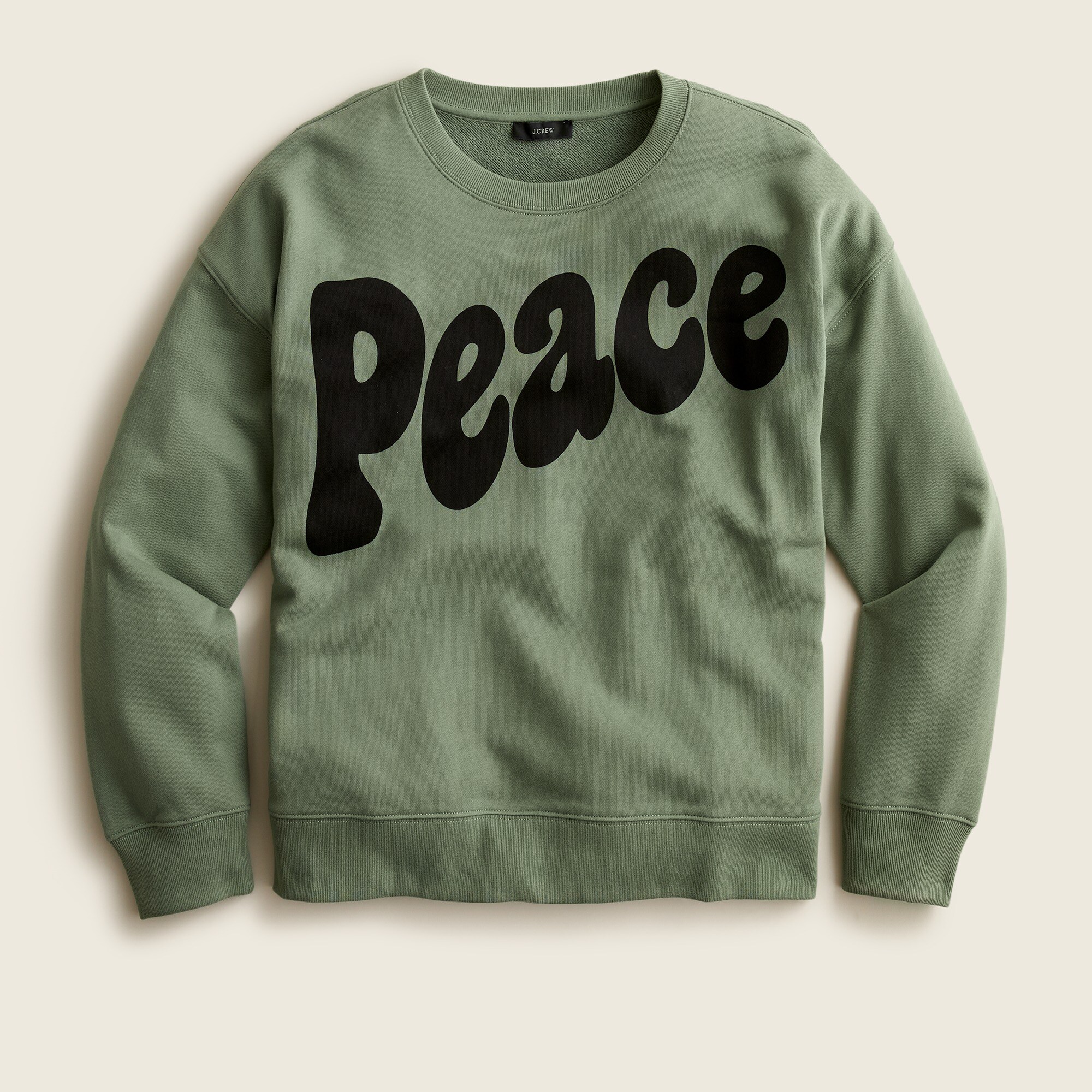 University terry "Peace" sweatshirt