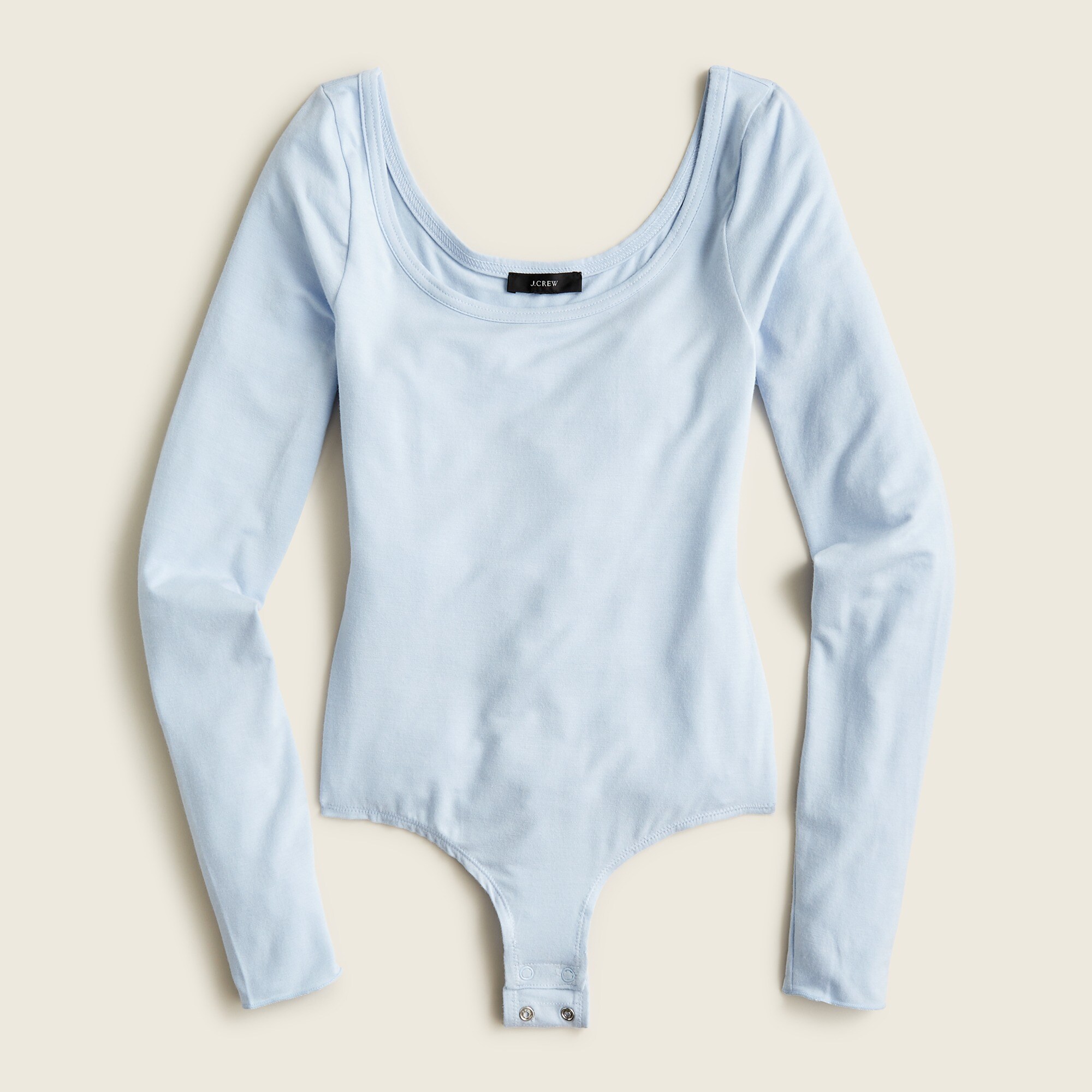 Stretch scoopneck bodysuit
