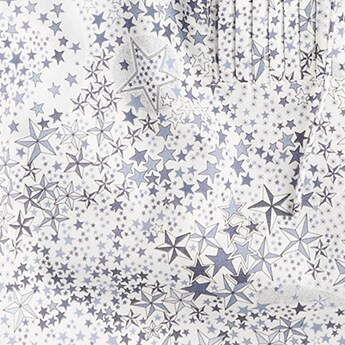 Scalloped top in Liberty® Adelajda Stars WHITE BLUE j.crew: scalloped top in liberty® adelajda stars for women