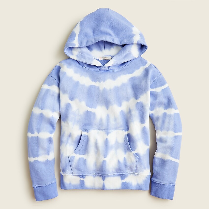 j.crew: girls' tie-dyed sweatshirt for girls, right side, view zoomed