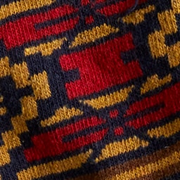 American Trench™ southwest pattern socks RED AND NAVY