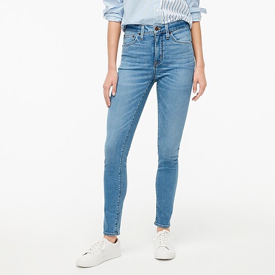 J.Crew: 10″ high-rise skinny jeans in signature stretch are $15
