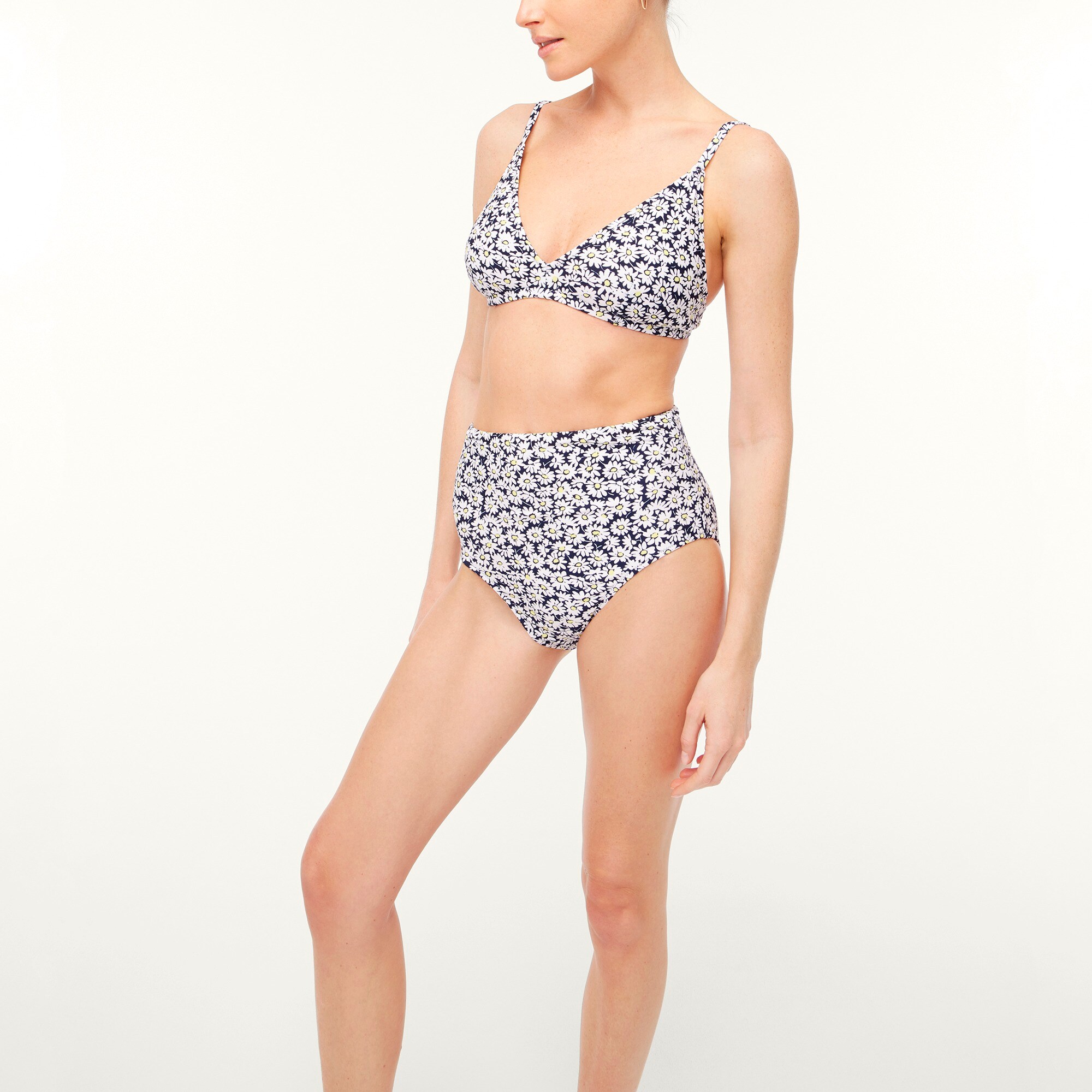 Printed high-waisted bikini bottom - image 4