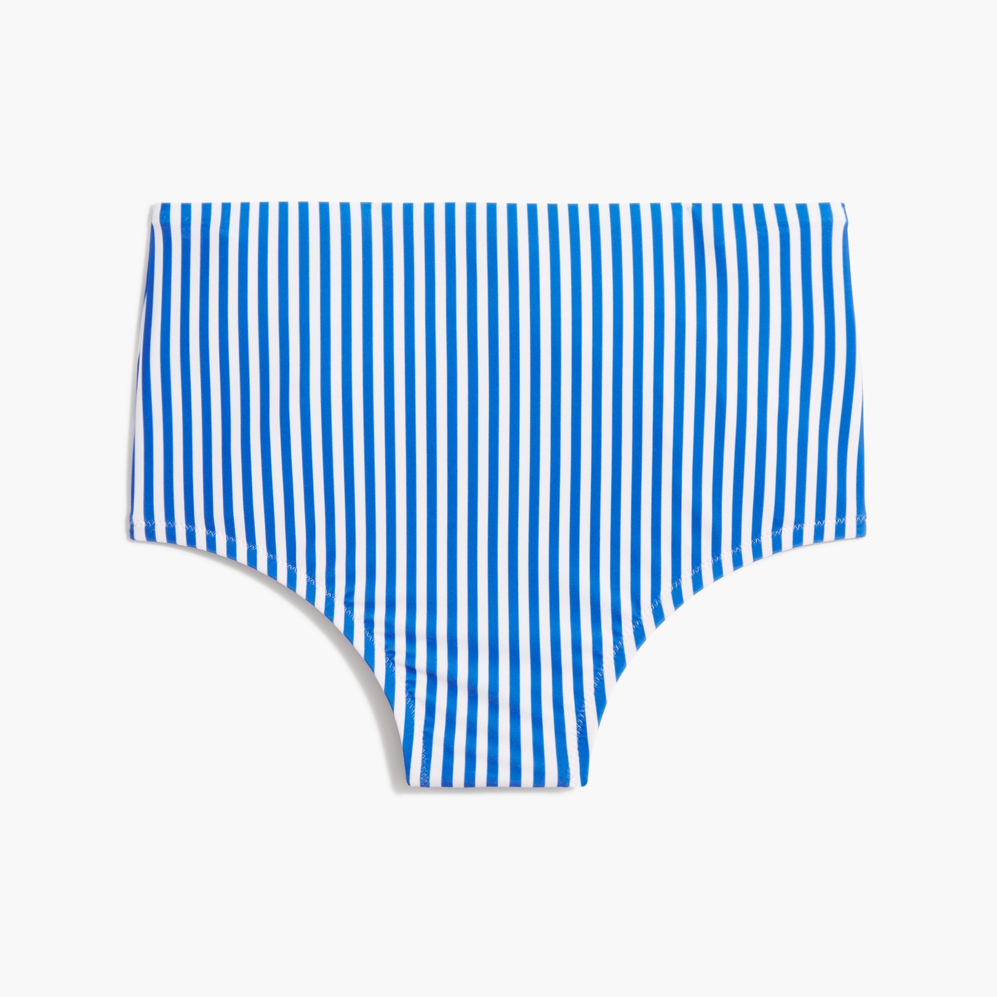 Printed high-waisted bikini bottom
