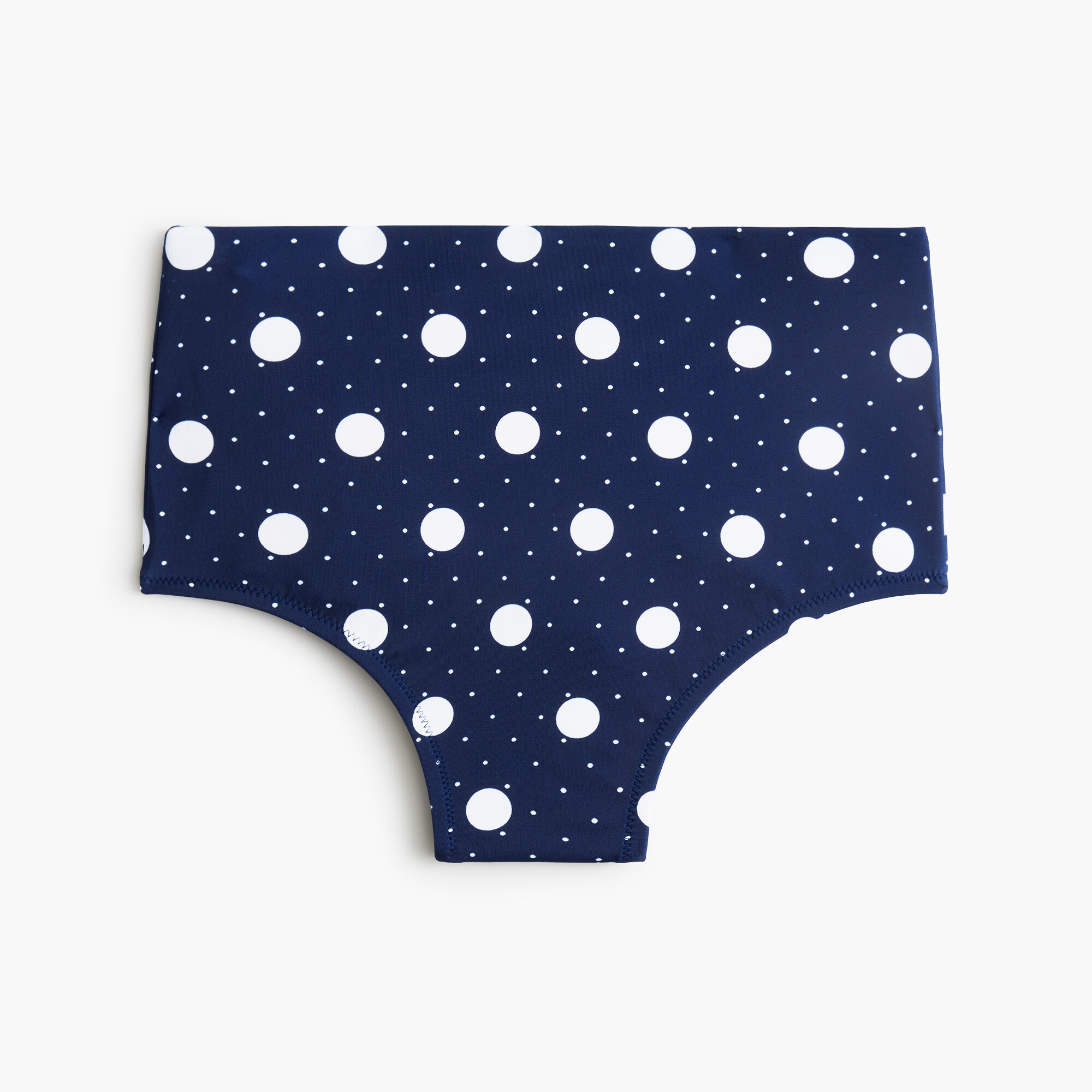  Printed high-waisted bikini bottom