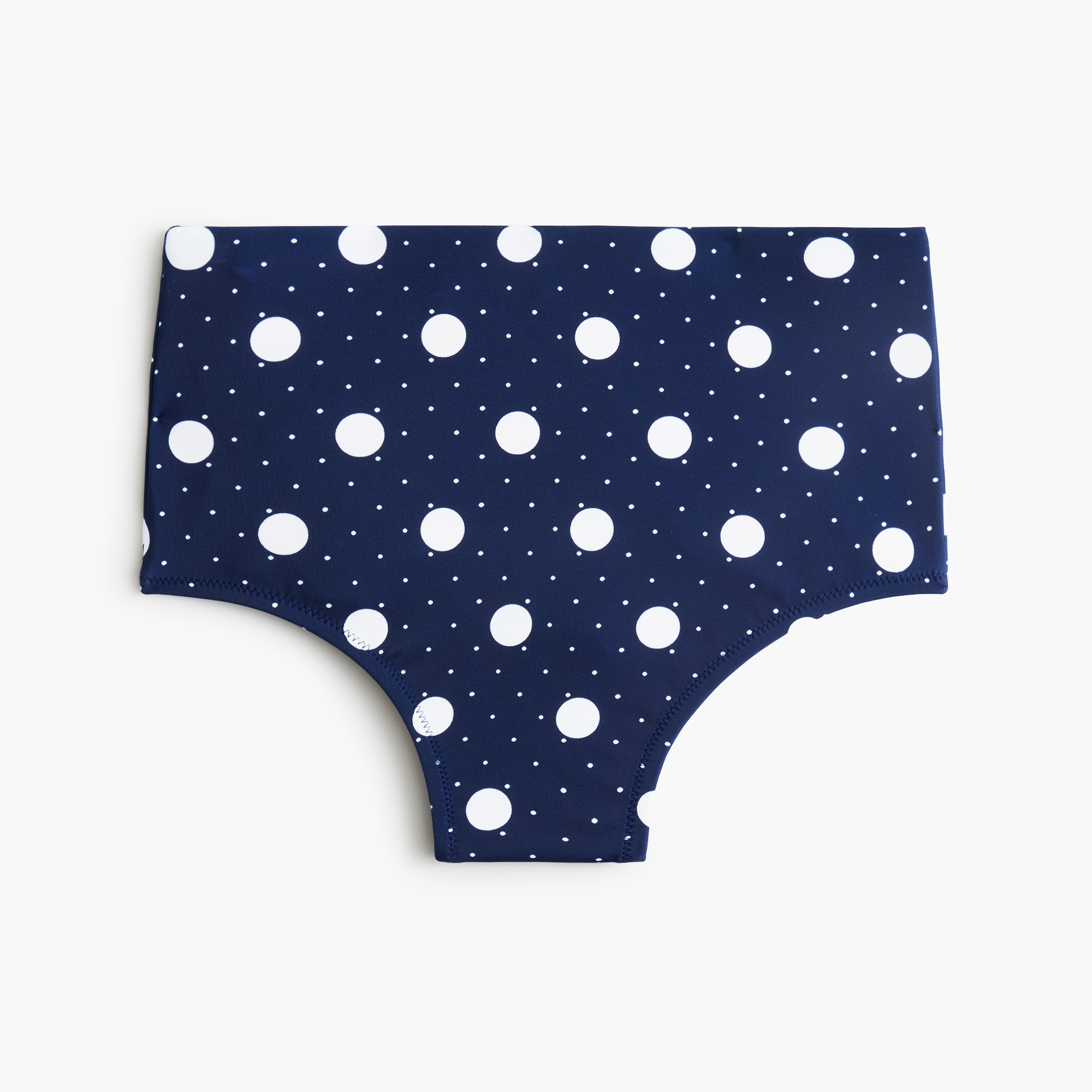Printed high-waisted bikini bottom