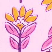 Printed high-waisted bikini bottom BUBBLEGUM MULTI