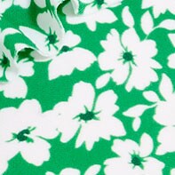 Printed french bikini top with ruffles POLYNESIAN GREEN PINATA 