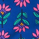 Printed strapless one-piece swimsuit REGAL BLUE MULTI