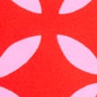 Printed strapless one-piece swimsuit VIBRANT FLAME PINK