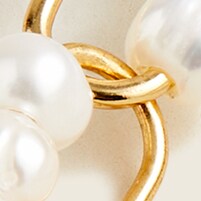 Pearl chain drop earrings PEARL pearl chain drop earrings for women