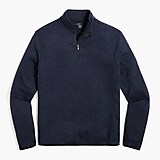 Marled fleece half-zip pullover