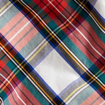 Puff-sleeve top in Snowy Stewart tartan IVORY MULTI j.crew: puff-sleeve top in snowy stewart tartan for women