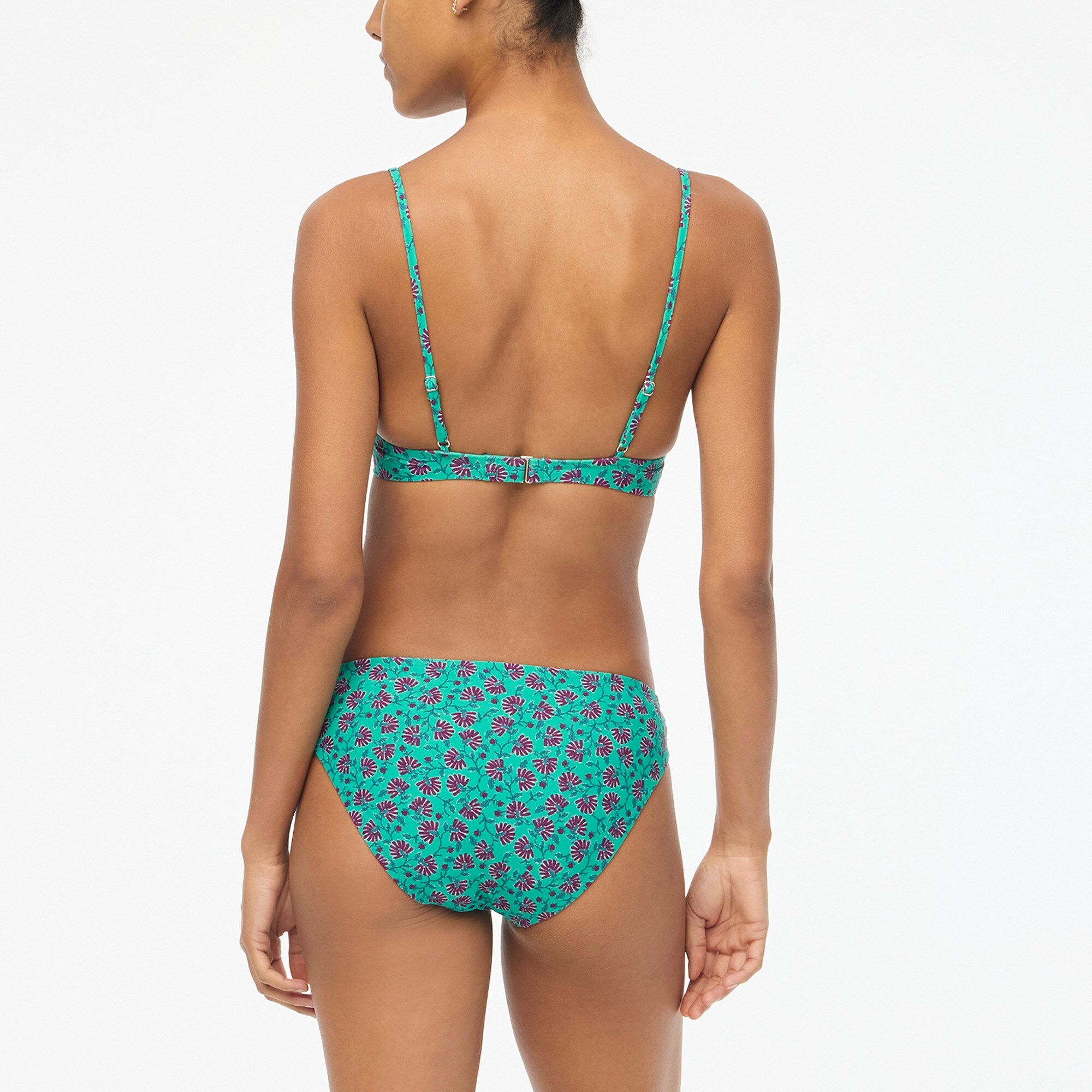 Printed bikini bottom