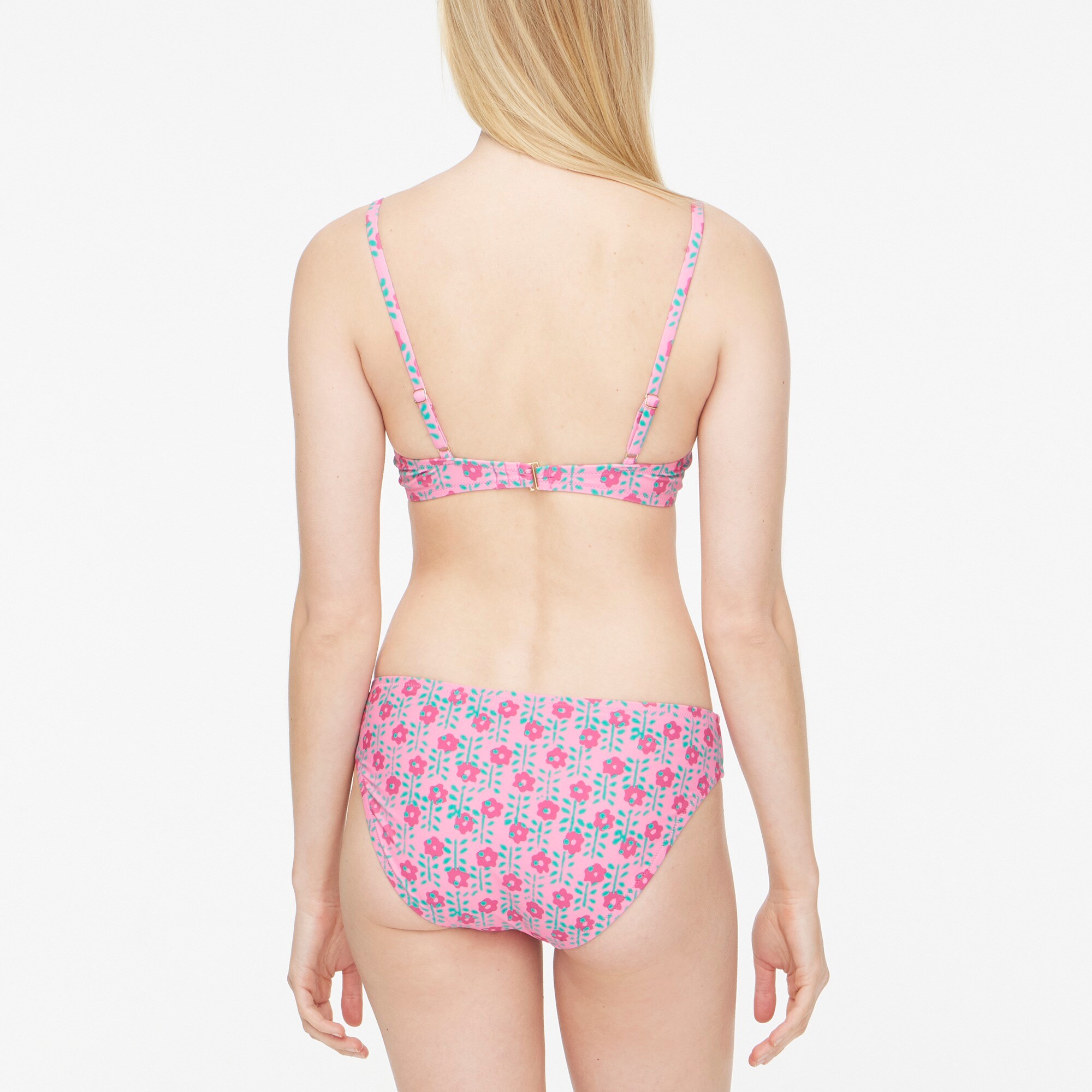 Printed bikini bottom