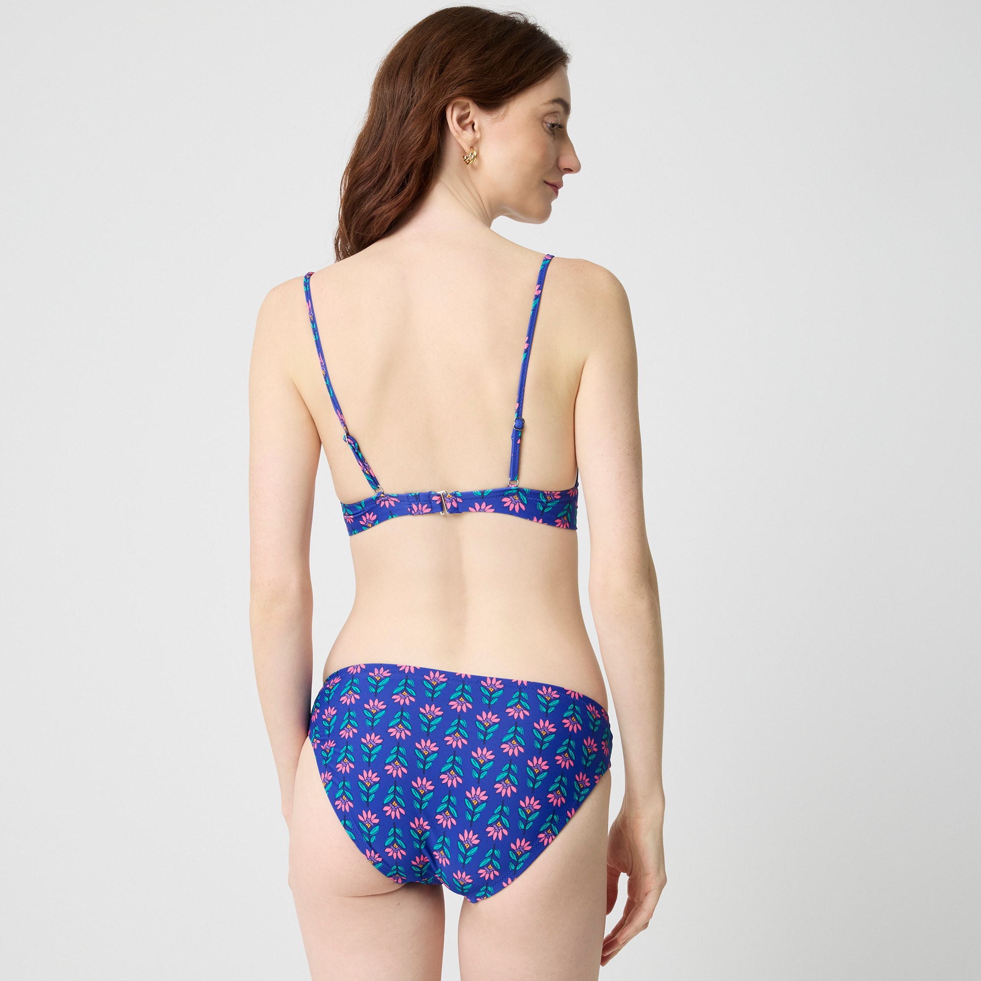 Printed bikini bottom