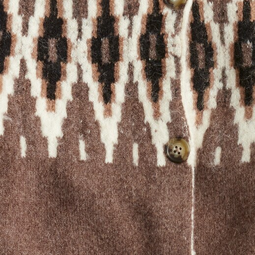 Fair Isle cardigan HTHR FAWN MUSLIN j.crew: fair isle cardigan for women