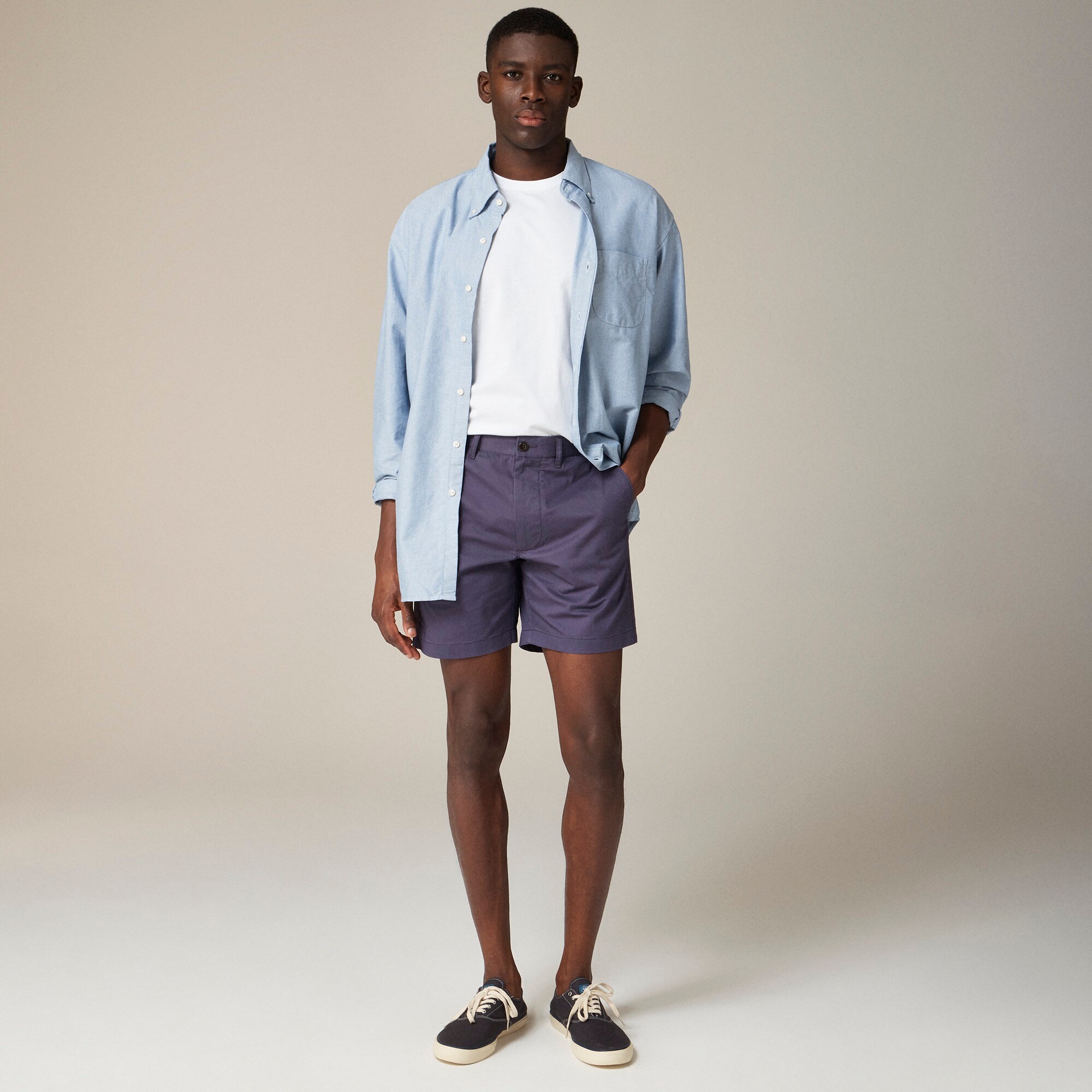 7" stretch chino short