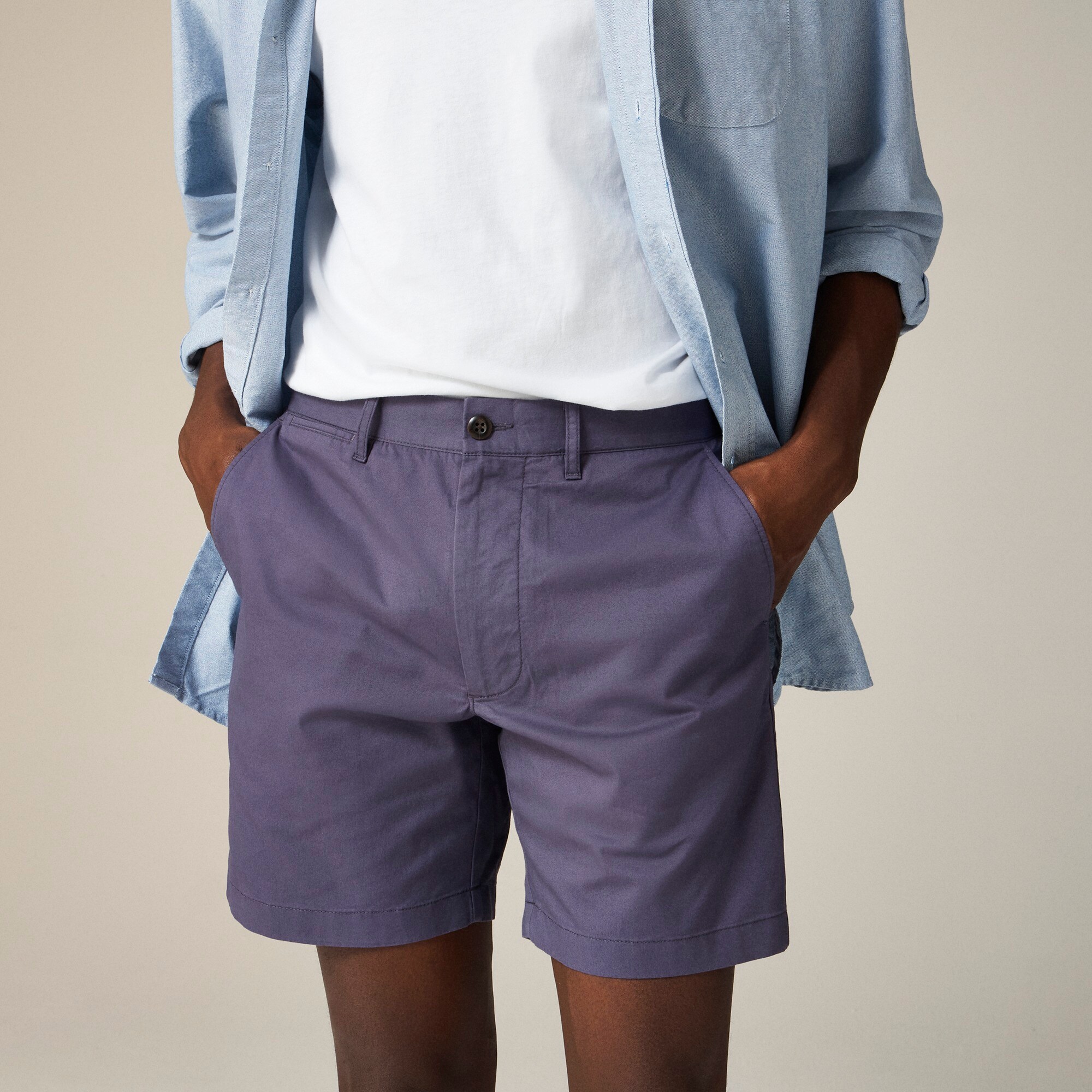 7" stretch chino short
