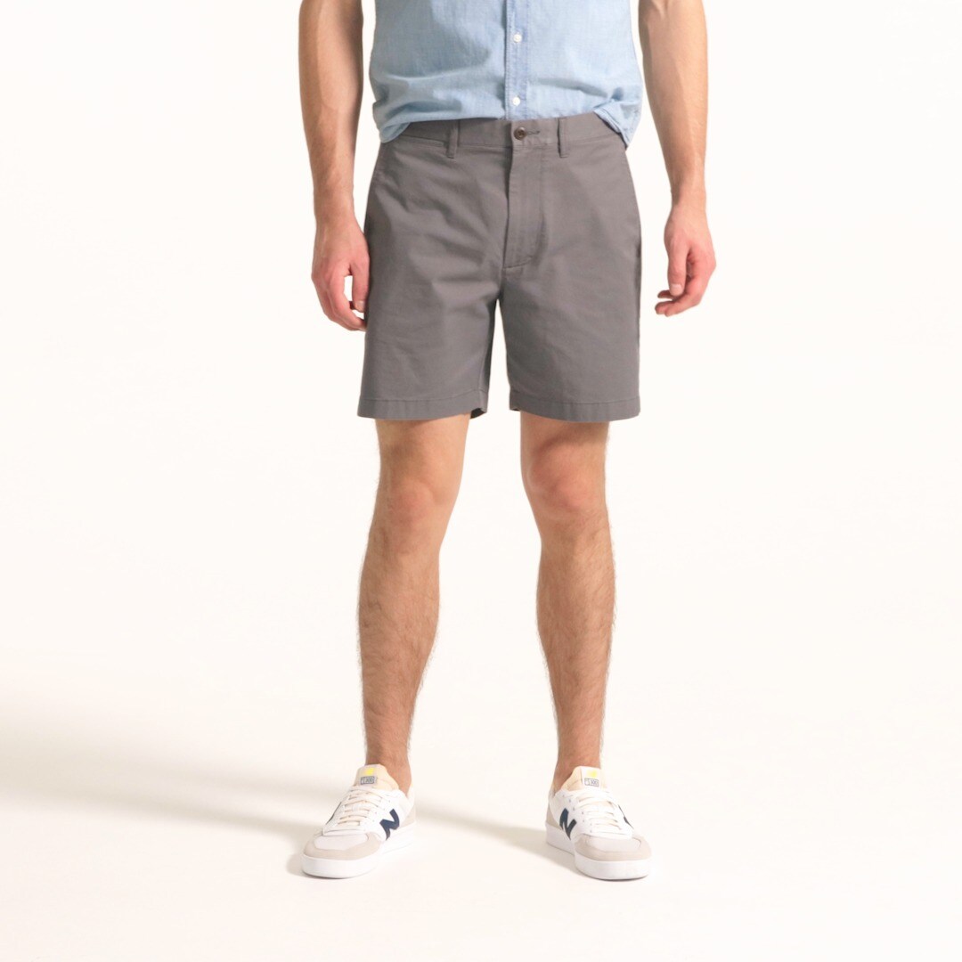 7" stretch chino short